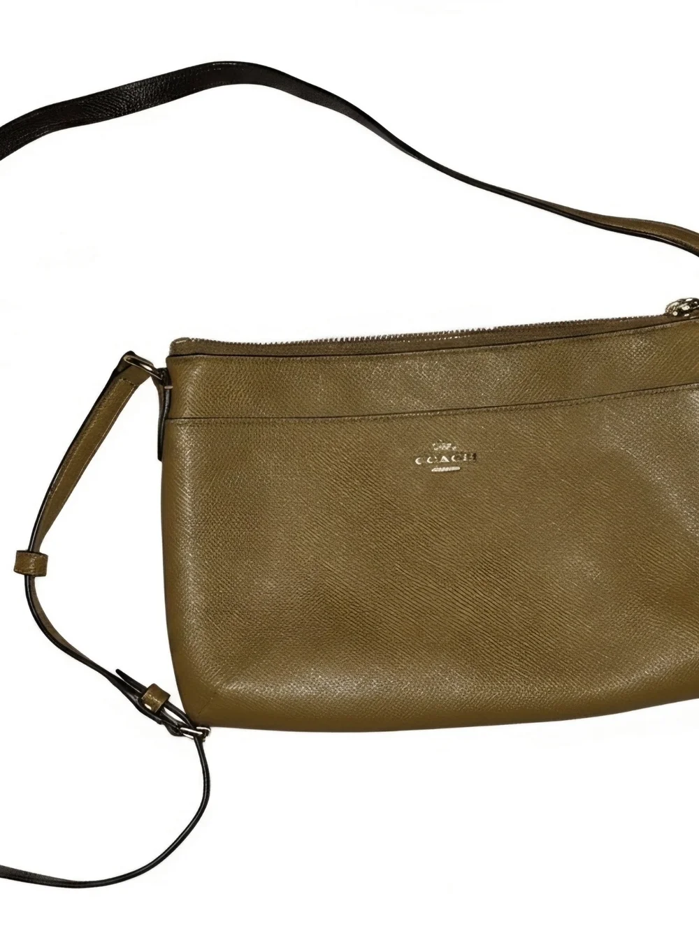 Coach Camel Pebbled Leather Crossbody Bag